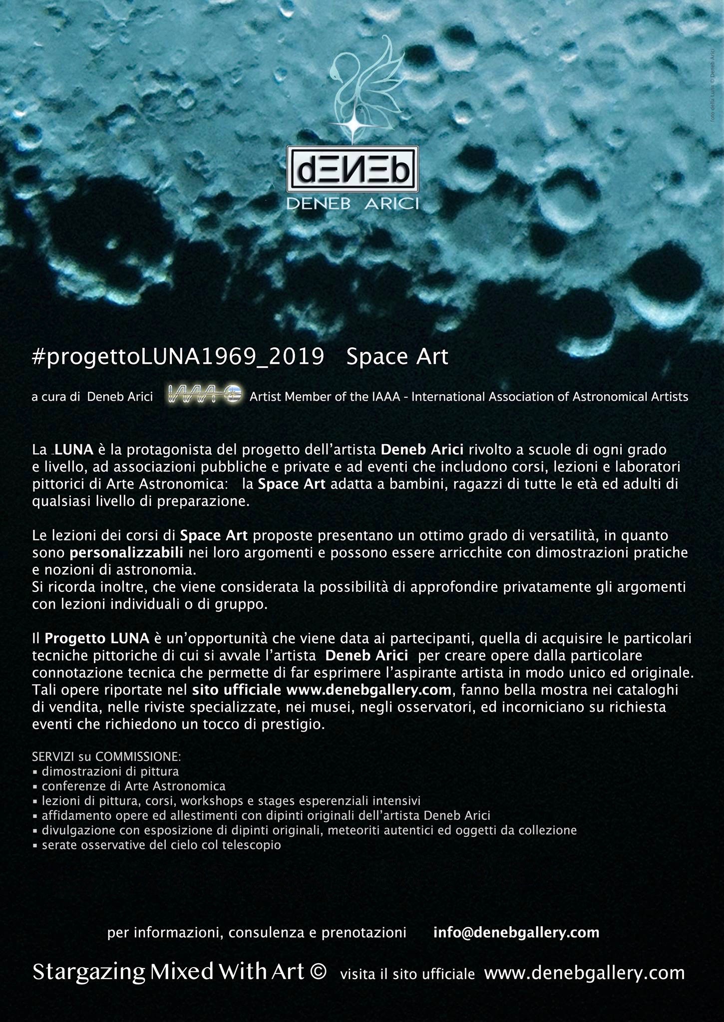 Progetto LUNA - Corsi di SPACE ART, lezioni di pittura, workshop a cura di Deneb Arici