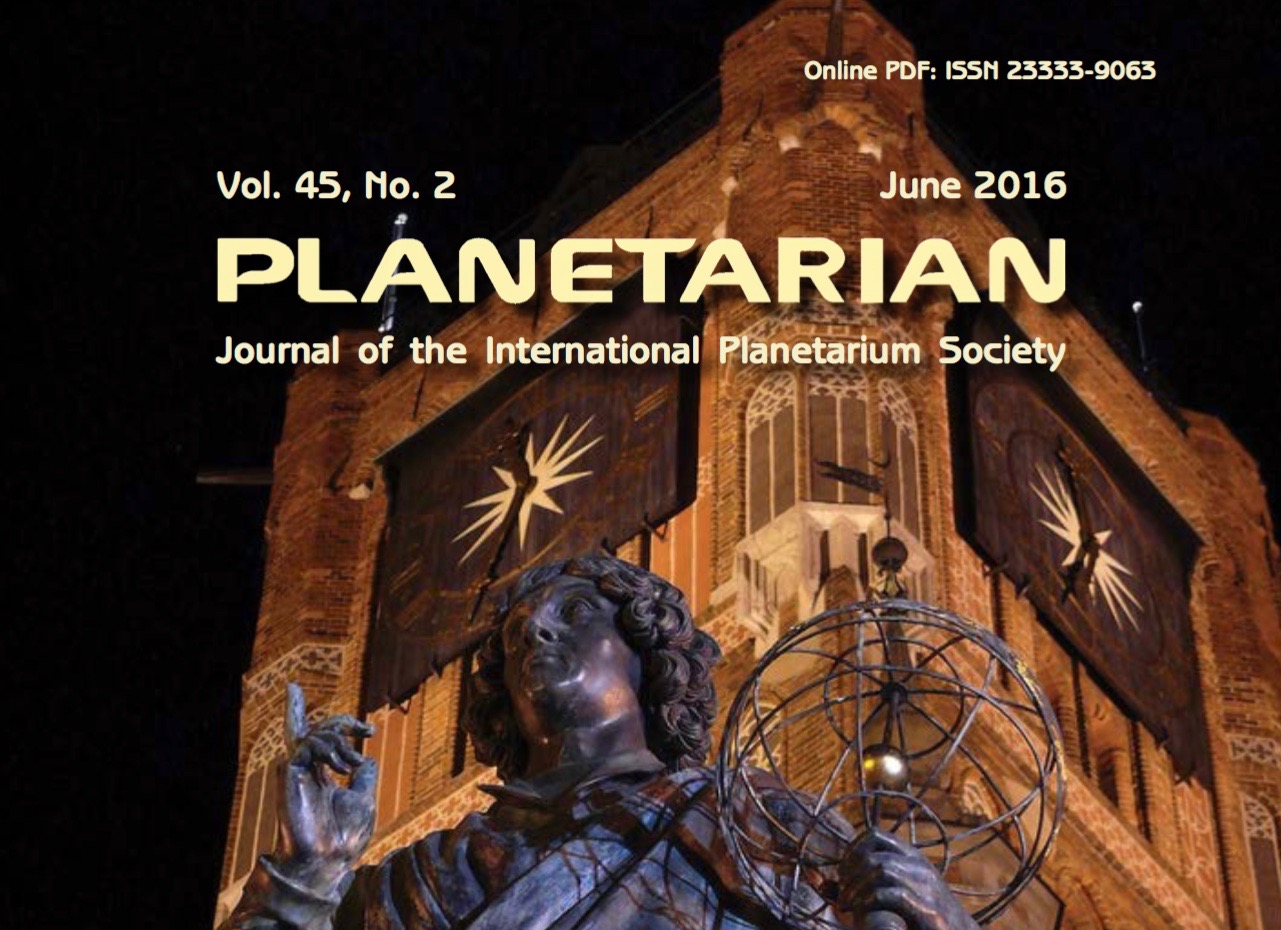 Si parla di Deneb Arici sulla rivista dell'International Planetarium Society